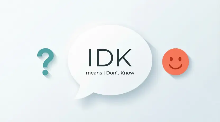 Quick Answer: What Does IDK Mean in Text?