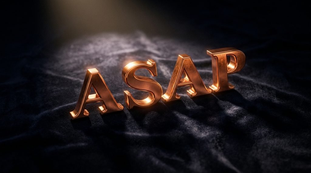 What Does ASAP Mean?